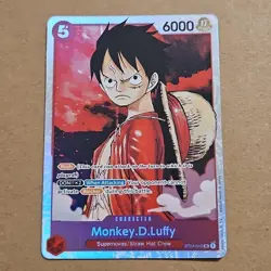 One Piece TCG Monkey D Luffy #ST01-012 Super Rare Starter Deck 1: Straw Hat Crew - Image 1