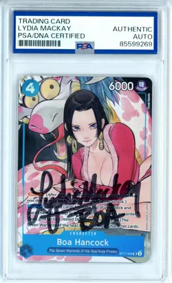 PSA Signed Lydia Mackay One Piece Boa Hancock (Illustration Box Vol.1) ST17-004 - Image 1