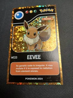 2024 POKEMON POKEDEX BLACK Card #133 Eevee Peru Edition US Seller - Image 1