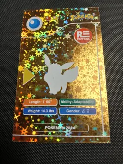 2024 POKEMON POKEDEX BLACK Card #133 Eevee Peru Edition US Seller - Image 2