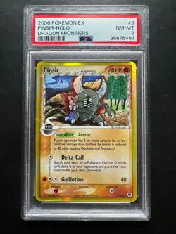 Pinsir 9/101 Delta Species PSA 8 EX Dragon Frontiers vintage Pokemon tcg Card - Image 1