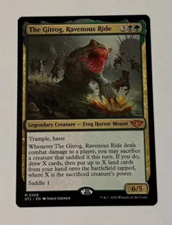 MTG The Gitrog, Ravenous Ride - Outlaws of Thunder Junction NM - Image 1