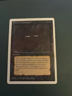 MTG Word of Command - Unlimited Edition - MP - Rare Magic Instant - Image 1