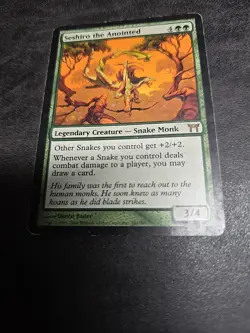 Magic The Gathering MTG SESHIRO THE ANOINTED Champions of Kamigawa MP - Image 1