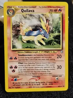 Pokemon Typhlosion 17/111 - Neo Genesis Unlimited Holofoil LP, Cyndaquil Quilava - Image 4