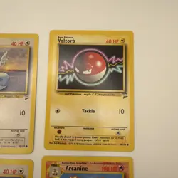 (Lot Of 4) Pokemon Arcanine 33/130 Pokemon Base Set 2 Dratini Voltorb Pidgey - Image 4