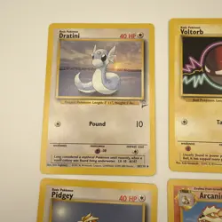 (Lot Of 4) Pokemon Arcanine 33/130 Pokemon Base Set 2 Dratini Voltorb Pidgey - Image 5