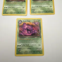 (Lot Of 3) 2000 Pokemon Team Rocket Dark Muk 1st Edition #41/82 Uncommon - Image 4