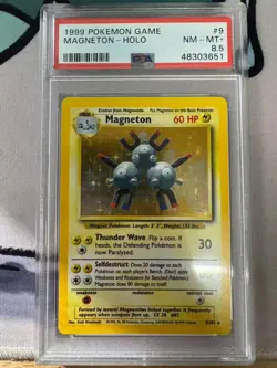 1999 POKEMON GAME #9 MAGNETON-HOLO PSA 8.5 - Image 1