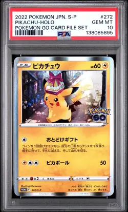 Pikachu Holo 272 2022 Pokemon Japanese S Promo PSA 10 - Image 1
