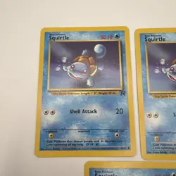 (Lot Of 3) Pokemon TCG Squirtle Team Rocket 68/82 Regular 1st Edition Common - Image 2