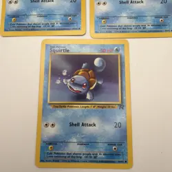(Lot Of 3) Pokemon TCG Squirtle Team Rocket 68/82 Regular 1st Edition Common - Image 4