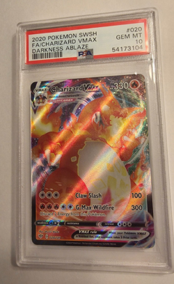 PSA 10 CHARIZARD VMAX 020/189 FULL ART DARKNESS ABLAZE POKEMON 🔥 - Image 1
