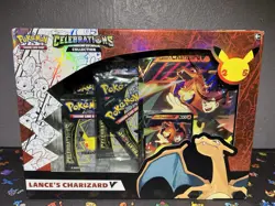 Pokemon Celebrations Collection Box- Lance's Charizard V Evolving Skies Fusion - Image 1