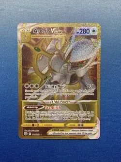 Arceus VSTAR - 184/172 - Gold Secret Rare Pokemon SS09 Brilliant Stars M/NM - Image 1