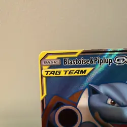 Pokemon Cosmic Eclipse Blastoise and Piplup GX Full Art 214/236 Mint Condition - Image 2