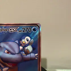 Pokemon Cosmic Eclipse Blastoise and Piplup GX Full Art 214/236 Mint Condition - Image 3