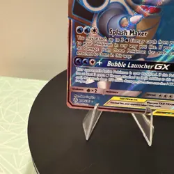 Pokemon Cosmic Eclipse Blastoise and Piplup GX Full Art 214/236 Mint Condition - Image 5