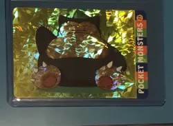 Vintage 1999 Pokemon Pocket Monsters Vending Snorlax #15 Prism - Image 1