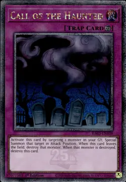 Call Of The Haunted - Quarter Century Secret 1st Ed. RA03-EN108 - NM - YuGiOh - Image 1