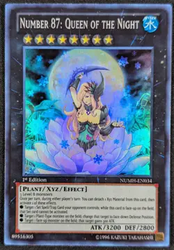 87 Queen of the Night 1996 1st Edition Super Rare Holo Yugioh NUMH-EN034 (NM) - Image 1