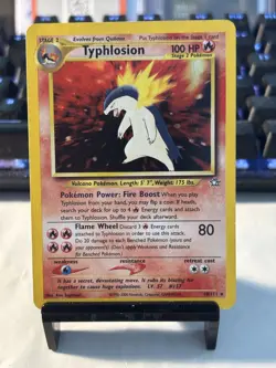 Typhlosion - 18/111 - Pokemon Neo Genesis Unlimited Holo Rare Card WOTC HP - Image 1