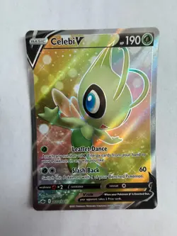 Pokemon TCG Celebi V Alternate Full Art Holo Card Chilling Reign 160/198 NM - Image 3