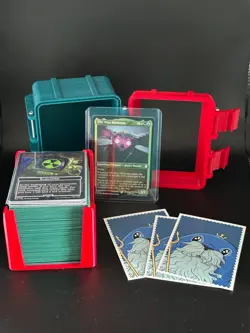 MTG Commander Deck Box with Toploader Lock - Holds 100+ Sleeved Cards - Image 1