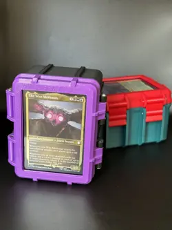 MTG Commander Deck Box with Toploader Lock - Holds 100+ Sleeved Cards - Image 4