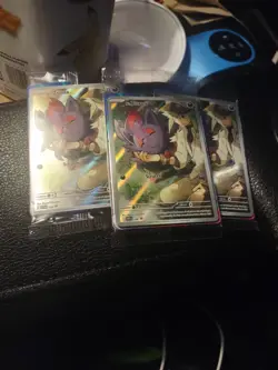 3x Pokemon N's Zorua SVP 189 Black Star Promo Card Journey Together (W/Dividers) - Image 1