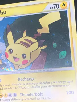 Pikachu HGSS03 SWIRL - HGSS Promo Pokemon Card - LP - Image 4