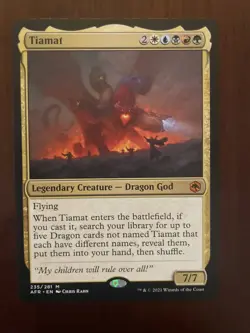 Magic the Gathering Tiamat Adventures in the Forgotten Realms Card #235 - Image 1