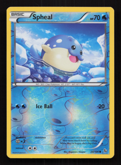 Spheal 24/106 Reverse Holo Flashfire Pokemon Card - Image 1
