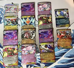 Pokemon S&V & Mega Evolutions EX 14 Card Lot - Image 1