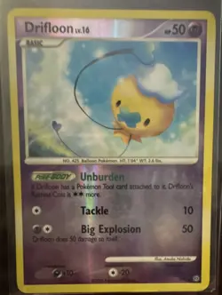 Pokemon Drifloon SH1 2008 Stormfront Reverse Holo Shiny Rare 50HP Card - Image 1