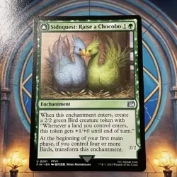 MTG Sidequest: Raise a Chocobo/Black Chocobo 0201 Final Fantasy Uncommon M/NM - Image 1