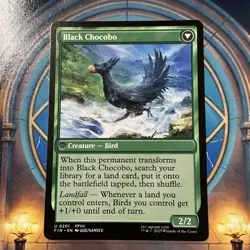 MTG Sidequest: Raise a Chocobo/Black Chocobo 0201 Final Fantasy Uncommon M/NM - Image 2