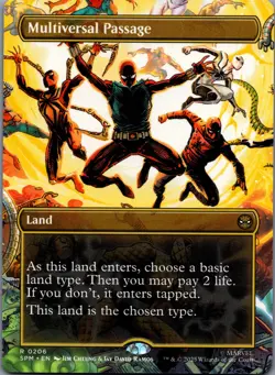 Multiversal Passage 206 MTG Marvel's Spider-Man Rare Borderless NM - Image 1