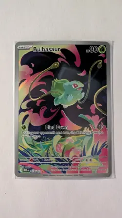 Bulbasaur Illustration Rare 133/132 Mega Evolutions Pokemon TCG NM - Image 1