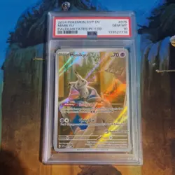 PSA 10 Mimikyu Paldean Fates Pokemon Center Stamp Exclusive ETB SVP 075 GEM MINT - Image 1