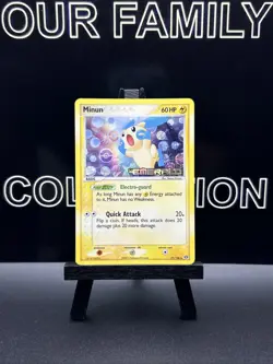 Minun Reverse Holo 37/106 STAMPED Emerald Uncommon Pokemon TCG LP - Image 1