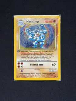 Pokemon Machamp Holo 8/102 Base Set 1st Edition - Factory Sealed Promo, CLEAN - Image 1