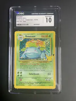 CGC 10 GEM MINT Venusaur 15/102 Pokemon Celebrations Classic 2021 English (PSA) - Image 1
