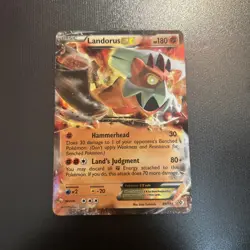 Landorus EX 89/149 Ultra Rare Boundaries Crossed Pokemon TCG LP - Image 1