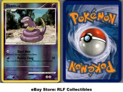 2008 Pokemon, D&P Great Encounters, #66/106 Ekans, Reverse Holo Common - Image 1