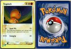 2003 Pokemon, EX Sandstorm, #82/100 Trapinch, Reverse Holo Common - Image 1