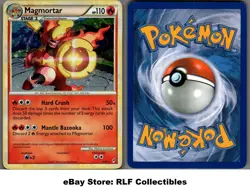 2011 Pokemon, Call of Legends, #16/95 Magmortar, Holo Rare - Image 1