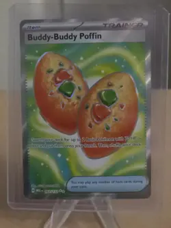 Pokemon TCG Buddy-Buddy Poffin 167/132 Me01: Mega Evolution Holo - Image 1