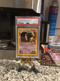 SABRINA'S ALAKAZAM #16 - 2000 GYM CHALLENGE SET, HOLO PSA 6, POKEMON TCG - Image 1