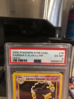 SABRINA'S ALAKAZAM #16 - 2000 GYM CHALLENGE SET, HOLO PSA 6, POKEMON TCG - Image 2